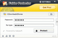 Folder Protector 6.30 screenshot. Click to enlarge!