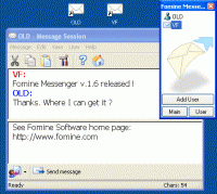 Fomine Messenger 1.8 screenshot. Click to enlarge!
