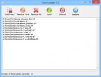 Font Loader 1.2 screenshot. Click to enlarge!