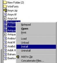 FontLoader 1.1.0 screenshot. Click to enlarge!
