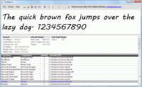 FontReport 1.4 screenshot. Click to enlarge!