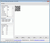Free 2D Barcode Generator 7.1.0.2428 screenshot. Click to enlarge!