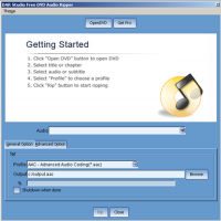 Free DVD Audio Ripper 1.0.3 screenshot. Click to enlarge!