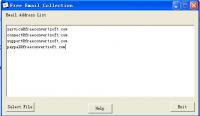 Free Email Collection 1.2 screenshot. Click to enlarge!