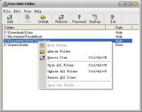 Free Hide Folder 3.3.20160330 screenshot. Click to enlarge!