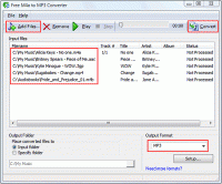 Free M4a to MP3 Converter 9.3.81 screenshot. Click to enlarge!