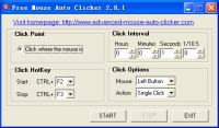 Free Mouse Auto Clicker 3.8.5 screenshot. Click to enlarge!