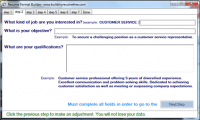 Free Resume Builder 1.0 screenshot. Click to enlarge!