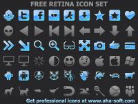Free Retina Icon Set 2013.1 screenshot. Click to enlarge!