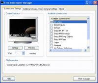 Free Screensaver Manager 1.00 screenshot. Click to enlarge!