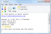 FreeText 1.44 screenshot. Click to enlarge!