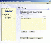 GL-AD Popup Terminator 1.72 screenshot. Click to enlarge!