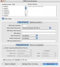 GPRS Script Generator 1.9.7 screenshot. Click to enlarge!