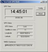 GPS Clock 1.0.001 screenshot. Click to enlarge!