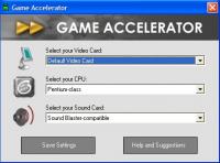 Game Accelerator 3.3 screenshot. Click to enlarge!
