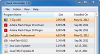 Geek Uninstaller 1.4.4.115 screenshot. Click to enlarge!