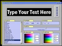 GlitterText Maker 1.0 screenshot. Click to enlarge!