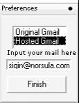 Gmailta 0.1b screenshot. Click to enlarge!