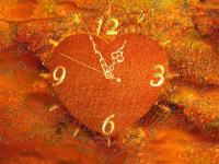 Gold Heart Clock ScreenSaver 2.4 screenshot. Click to enlarge!