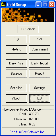 GoldScrap 1.6.1 screenshot. Click to enlarge!