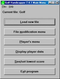Golf Handicapper 8.0.0 screenshot. Click to enlarge!