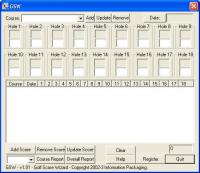 Golf Score Wizard 1.01 screenshot. Click to enlarge!