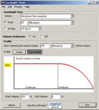 Goodnight Timer 1.1 screenshot. Click to enlarge!