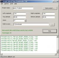 Google Hybrid Maps Downloader 8.31 screenshot. Click to enlarge!