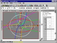 Graphmatica 2.3b screenshot. Click to enlarge!