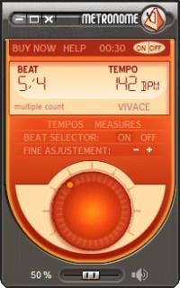 Guitar-Online Metronome 2.0 screenshot. Click to enlarge!