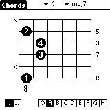 Guitar Power - PalmOS Edition 1.1.0 screenshot. Click to enlarge!