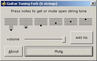 Guitar Tuning Fork 2006.07 screenshot. Click to enlarge!