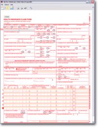 HCFA-1500 Fill & Print NPI 1.4 screenshot. Click to enlarge!