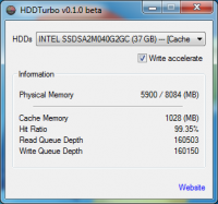 HDDTurbo 0.1.2 Beta screenshot. Click to enlarge!