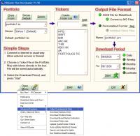 HSQuote Stock Quote Downloader 1.90 screenshot. Click to enlarge!