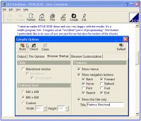 HTML2EXE 2.2 screenshot. Click to enlarge!