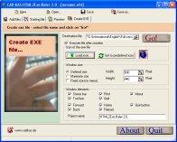 HTML2Exe Baler 2.0 screenshot. Click to enlarge!