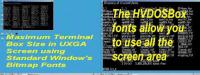 HVDOSBox - Windows Terminal Fonts 1.02 screenshot. Click to enlarge!