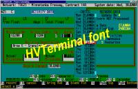 HVTerminal TrueType Terminal Font 1.0 screenshot. Click to enlarge!