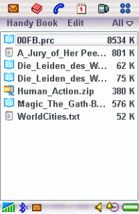 Handy Book for Sony Ericsson 1.0 screenshot. Click to enlarge!