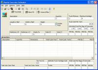 Handy Concrete Estimator 4.6.0 screenshot. Click to enlarge!