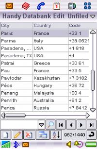 Handy Databank for Sony Ericsson 2.0 screenshot. Click to enlarge!