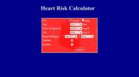 Heart Risk Calculator 1.0.0.1 screenshot. Click to enlarge!