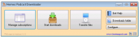 Hermes Podcast Downloader 1.5.1 screenshot. Click to enlarge!