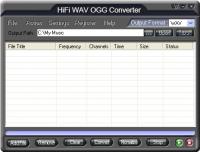 HiFi WAV OGG Converter 3.00.05 screenshot. Click to enlarge!
