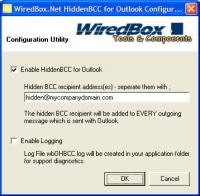 HiddenBCC for Outlook 1.1.68 screenshot. Click to enlarge!