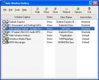 Hide Window Hotkey 3.1 screenshot. Click to enlarge!