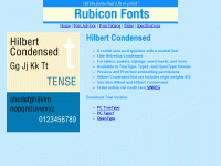 Hilbert Condensed Font Type1 2.00 screenshot. Click to enlarge!