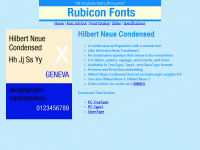 Hilbert Neue Condensed Font Type1 2.00 screenshot. Click to enlarge!