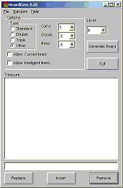 HoardGen 3.5E 1.0 screenshot. Click to enlarge!